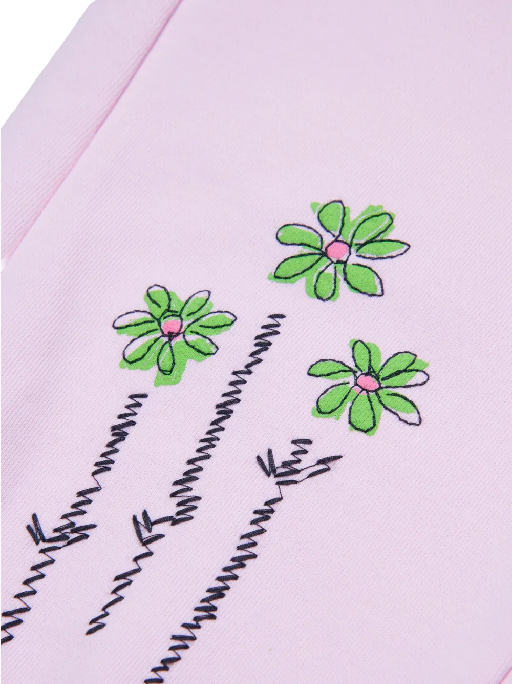 Marni Kids Trainingsbroek met bloemenprint Roze