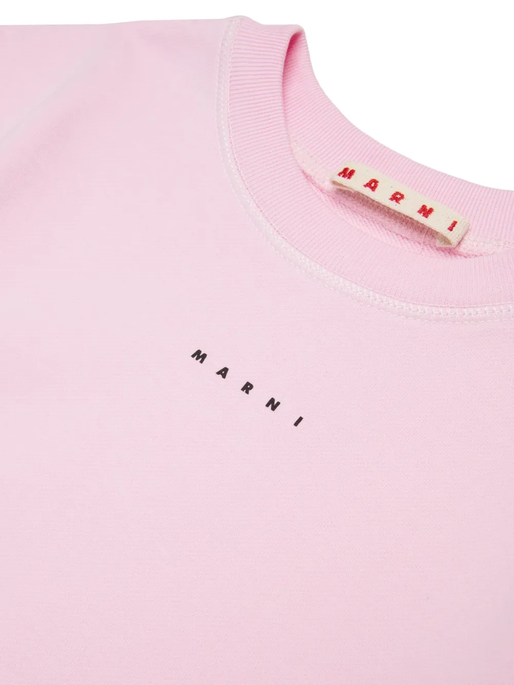 Marni Kids T-shirtjurk met logoprint 0M347 PINK
