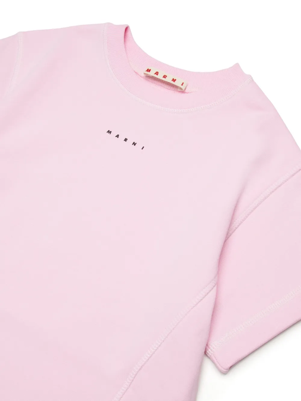 Marni Kids logo-print T-shirt dress
