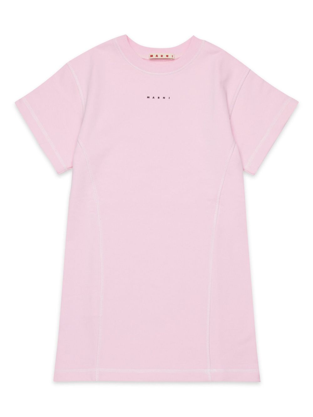 Marni Kids T-shirtjurk met logoprint 0M347 PINK