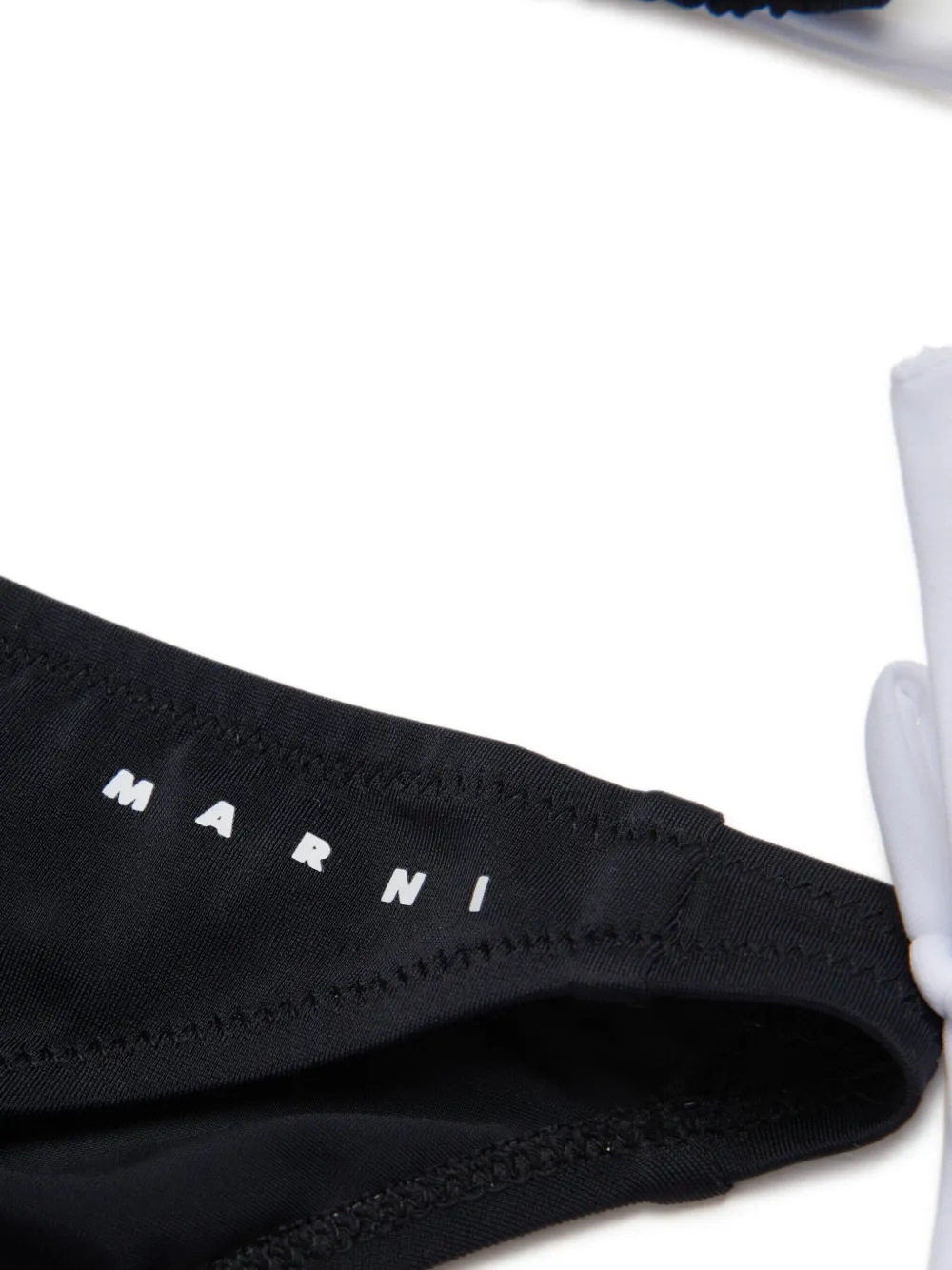 Marni Kids Bikini met logoprint Zwart