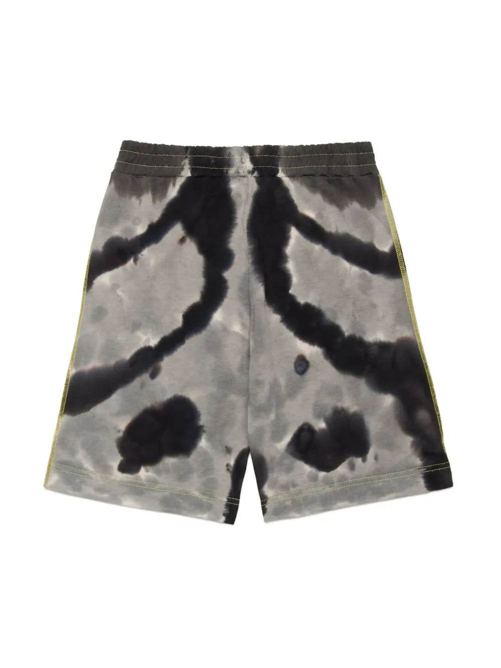 Diesel Kids Shorts met tie-dye print - Grijs