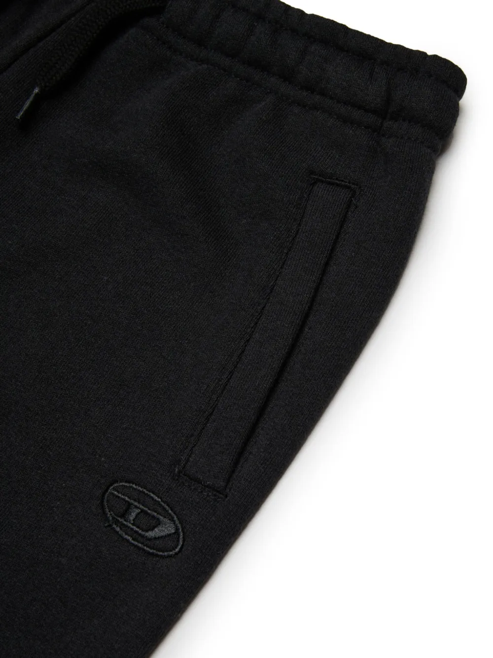 Diesel Kids Trainingsbroek met geborduurd logo Zwart