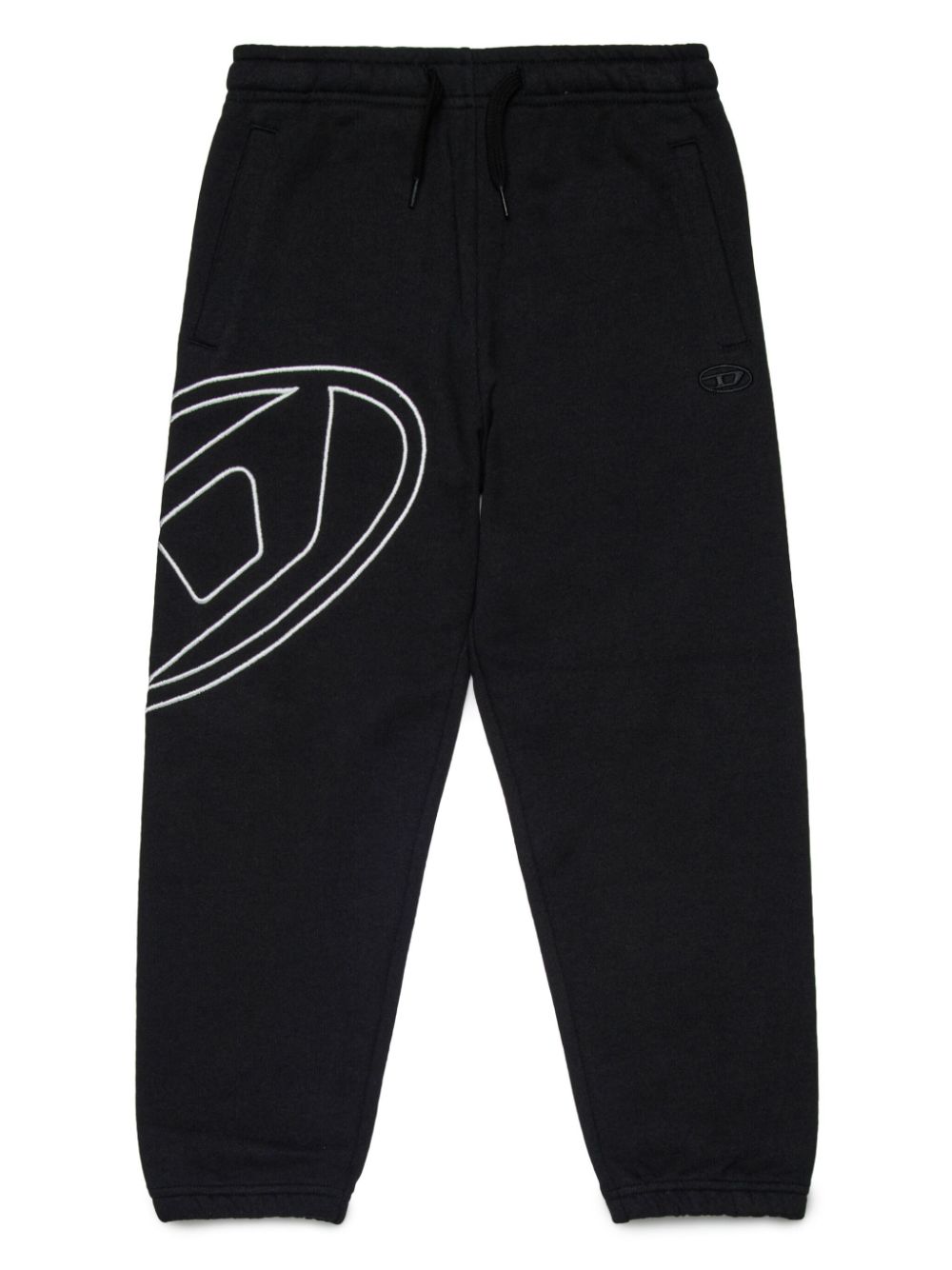 Diesel Kids Trainingsbroek met geborduurd logo Zwart