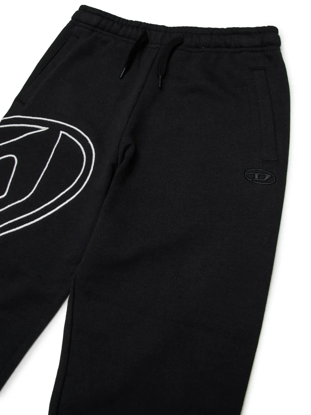 Diesel Kids Trainingsbroek met geborduurd logo Zwart
