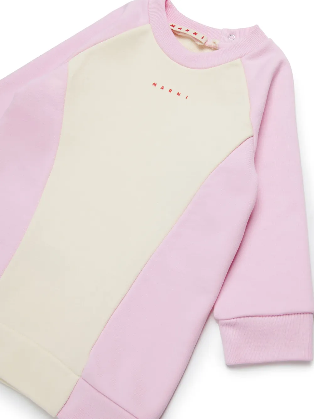 Marni Kids Jurk met logoprint Roze