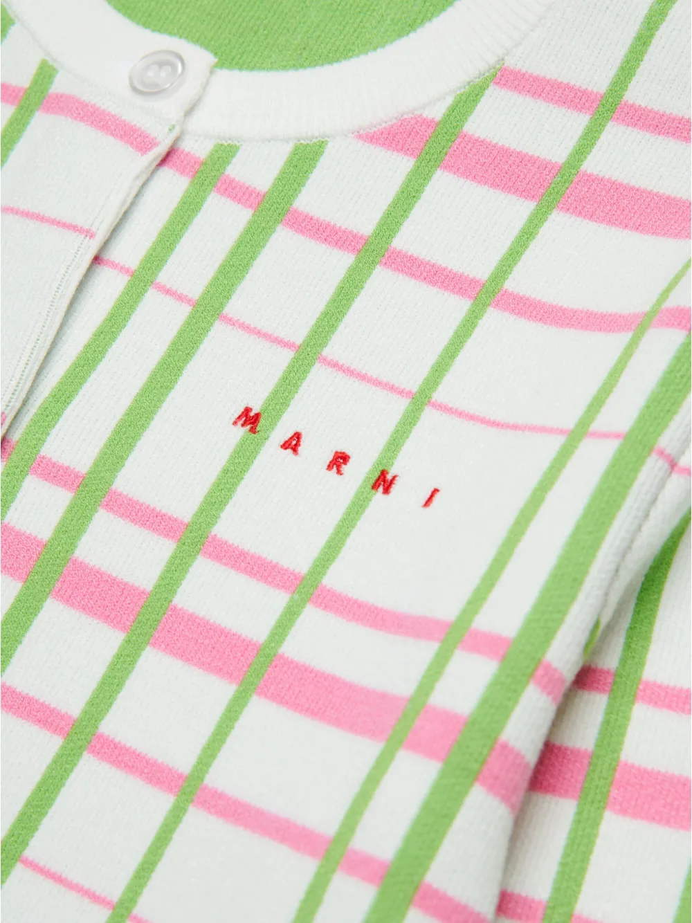 Marni Kids Geruit vest Wit