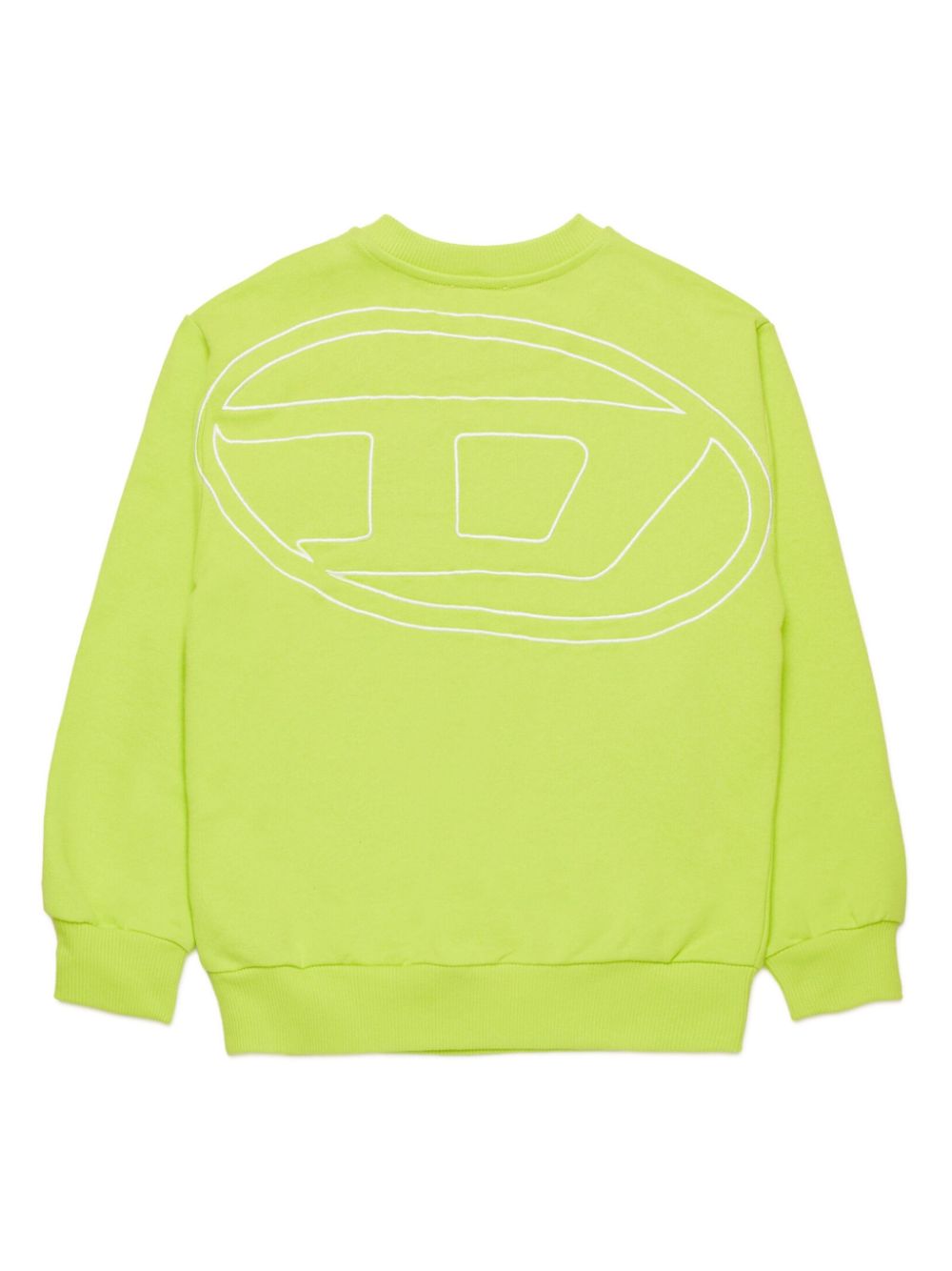 Diesel Kids Sweater met geborduurd logo - Groen