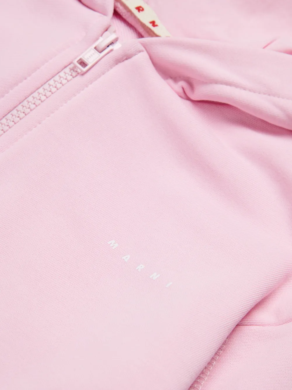 Marni Kids Hoodie met rits Roze