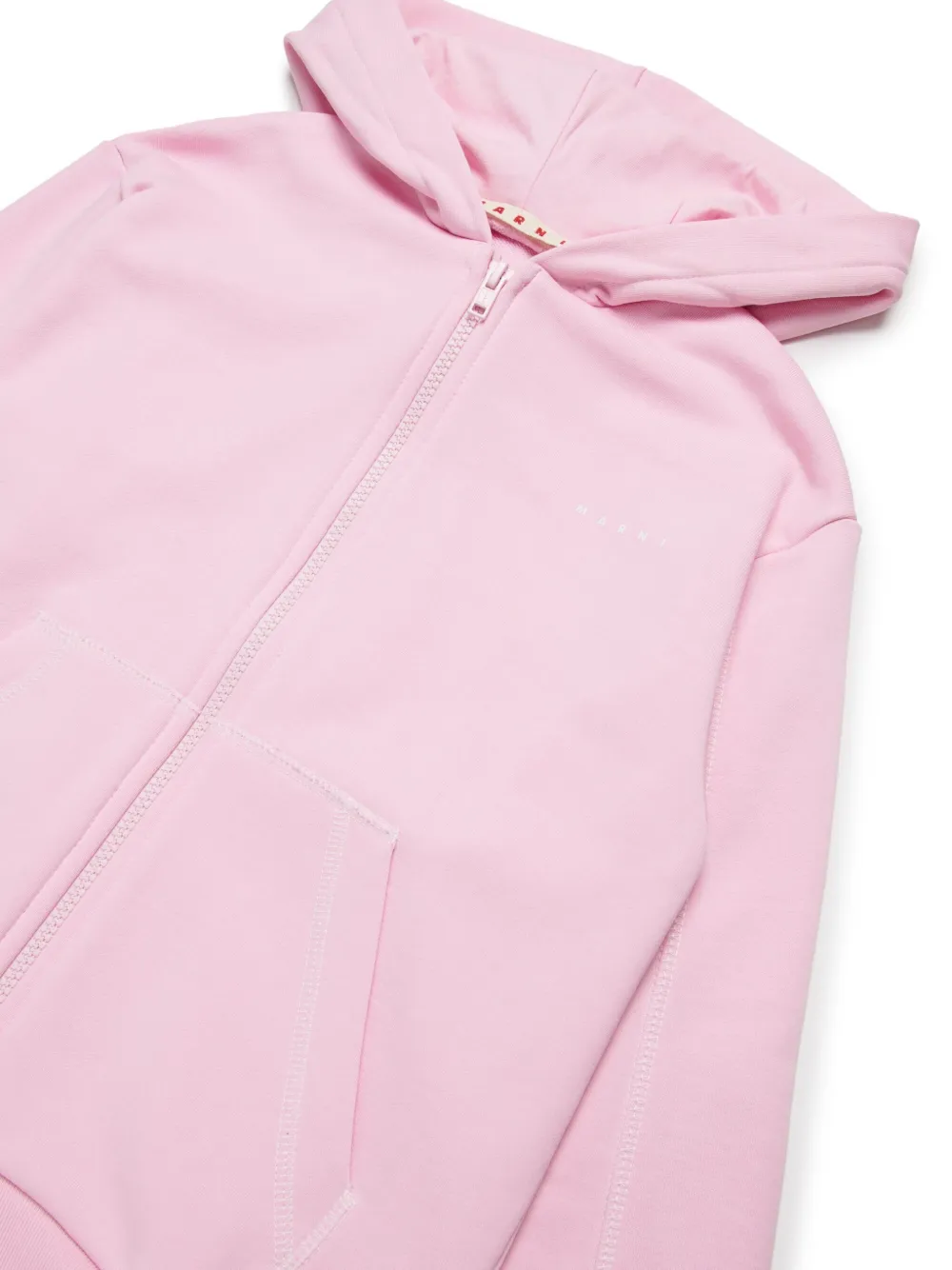 Marni Kids Hoodie met rits Roze