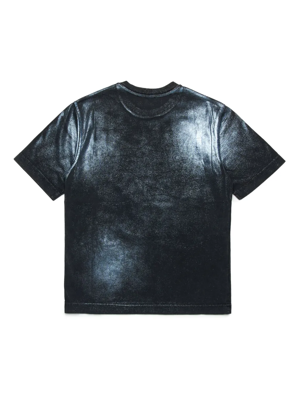 Diesel Kids T-shirt met geborduurd logo - Zwart