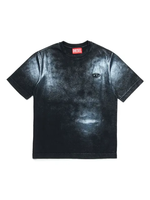 Diesel Kids logo-embroidered T-shirt