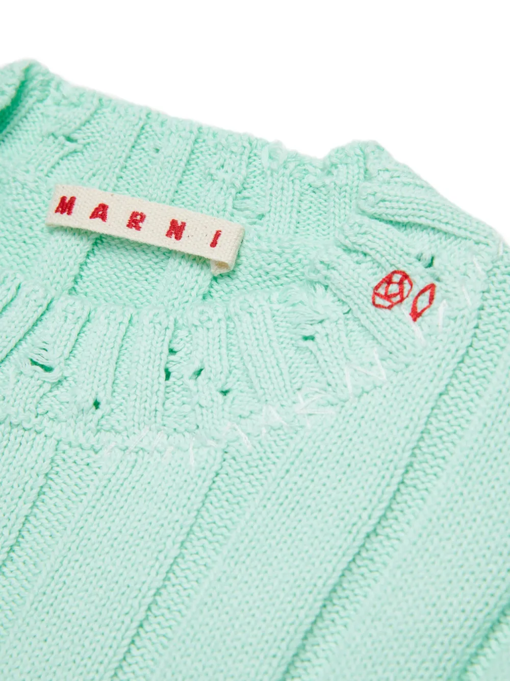 Marni Kids Gerafelde top Groen