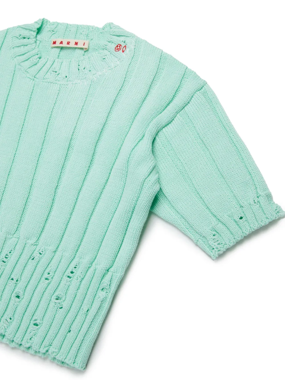 Marni Kids Gerafelde top Groen
