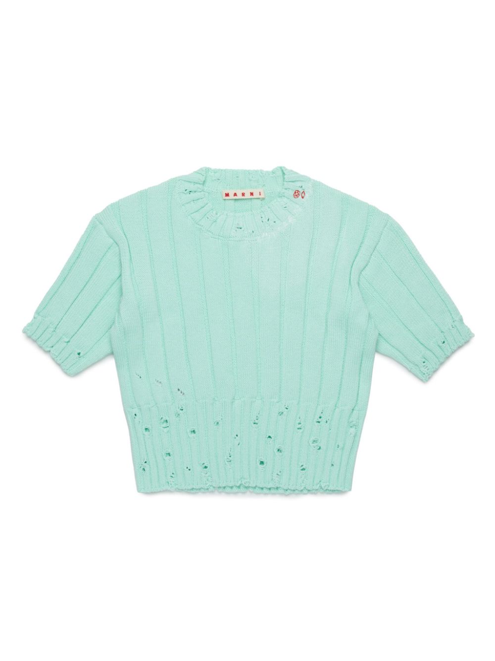 Marni Kids distressed top - Green