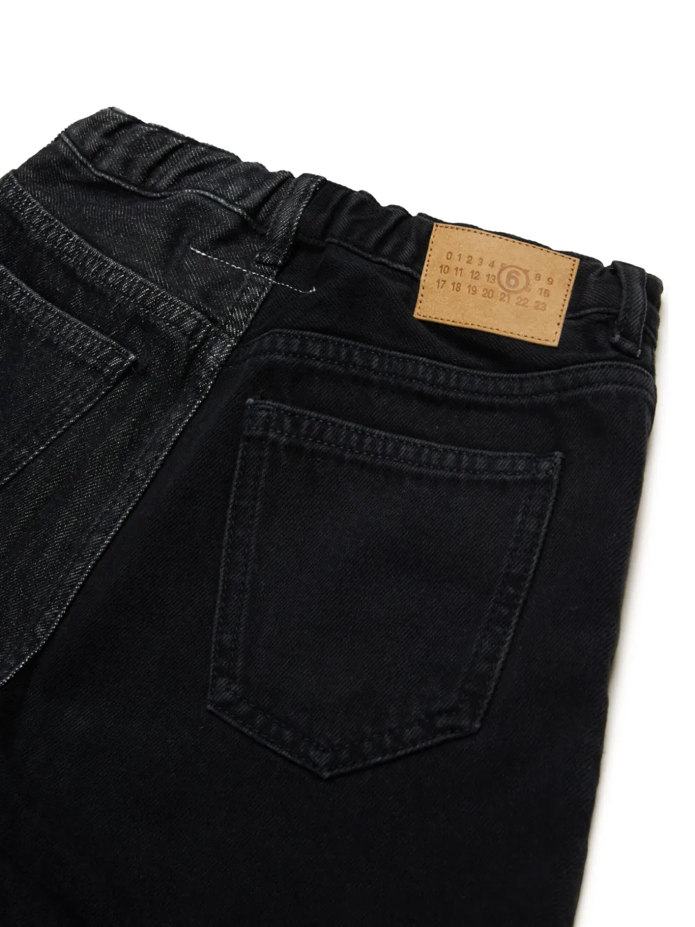 MM6 Maison Margiela Kids Shorts met vlakken Zwart