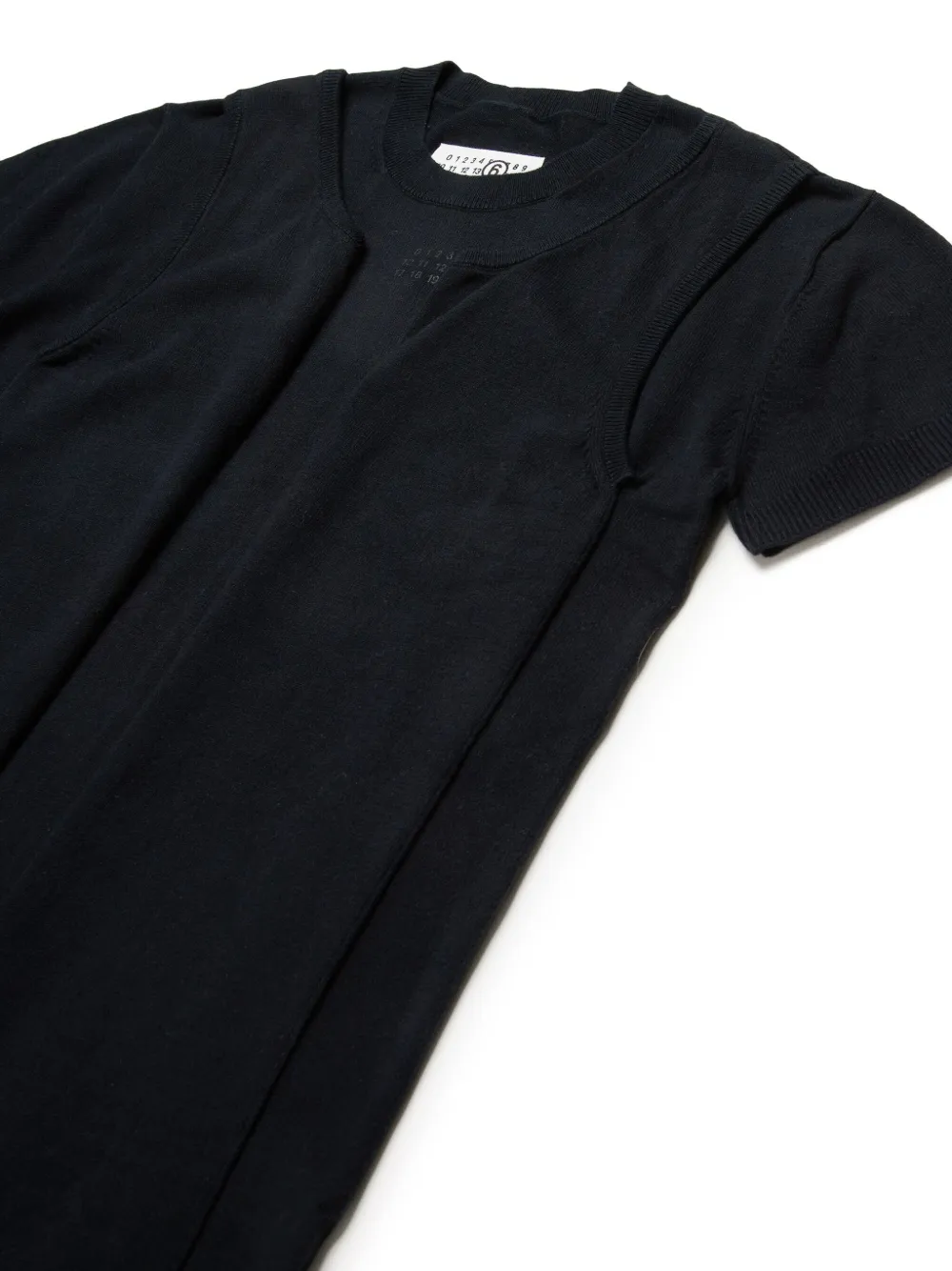 MM6 Maison Margiela Kids T-shirt met vlakken Zwart