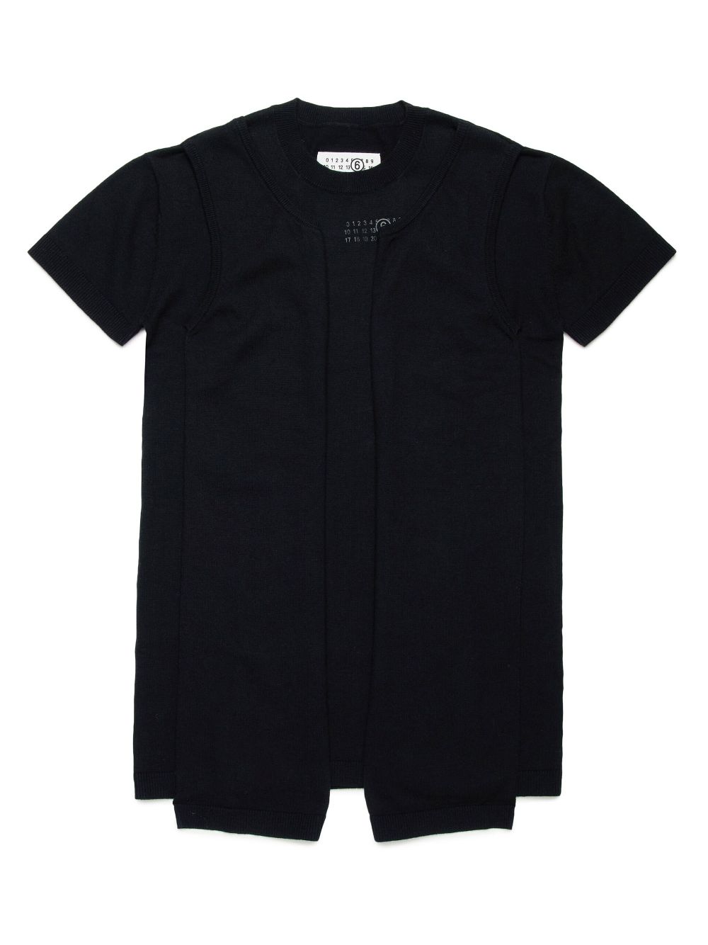 MM6 Maison Margiela Kids panelled T-shirt - Black