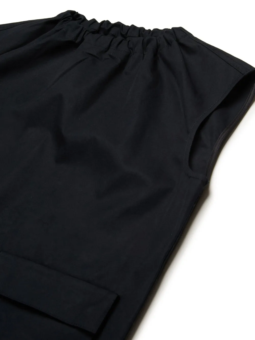 MM6 Maison Margiela Kids Mouwloze mini-jurk Zwart