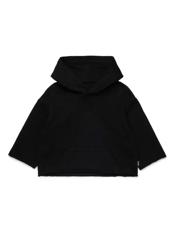 MM6 Maison Margiela Kids Cotton Hoodie Black FARFETCH ID