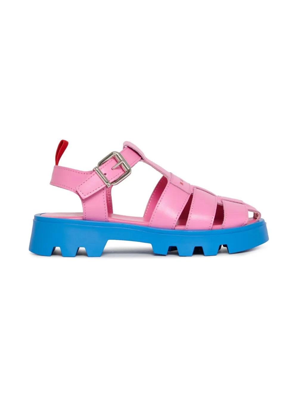 Marni Kids logo-print sandals Pink