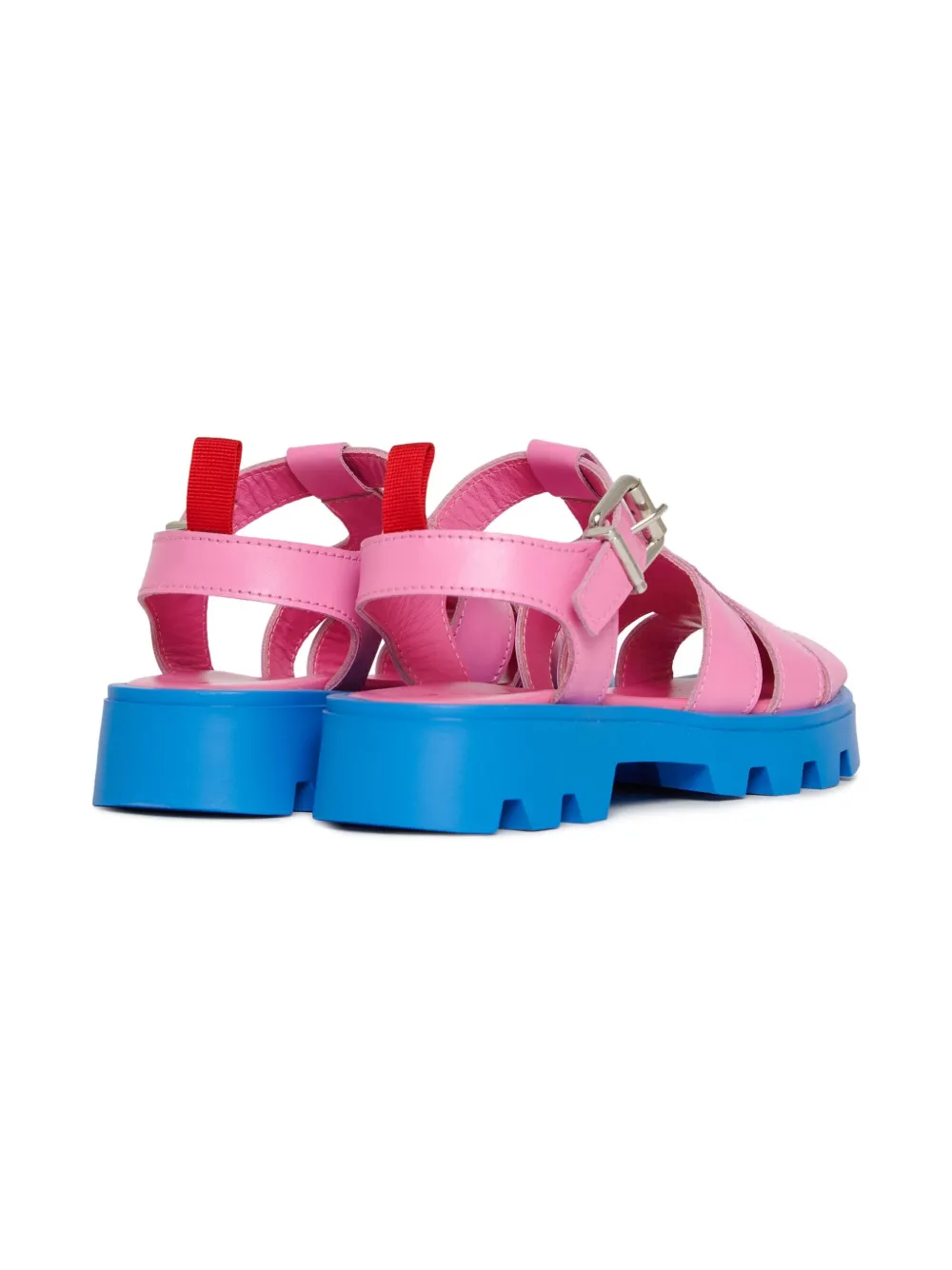 Marni Kids logo-print sandals Pink