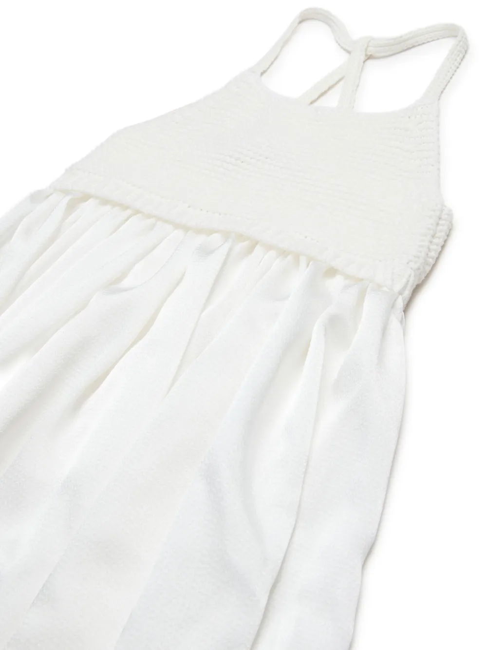 MAX&Co. Kids Geplooide jurk Wit