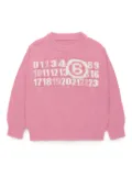 MM6 Maison Margiela Kids Numbers jumper - Pink