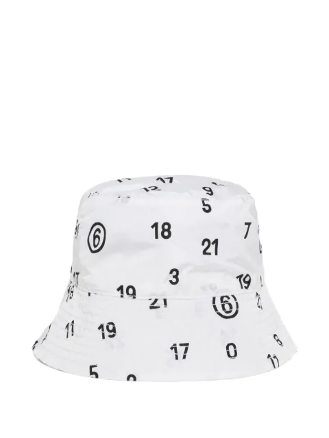 MM6 Maison Margiela Kids chapeau à numéro signature