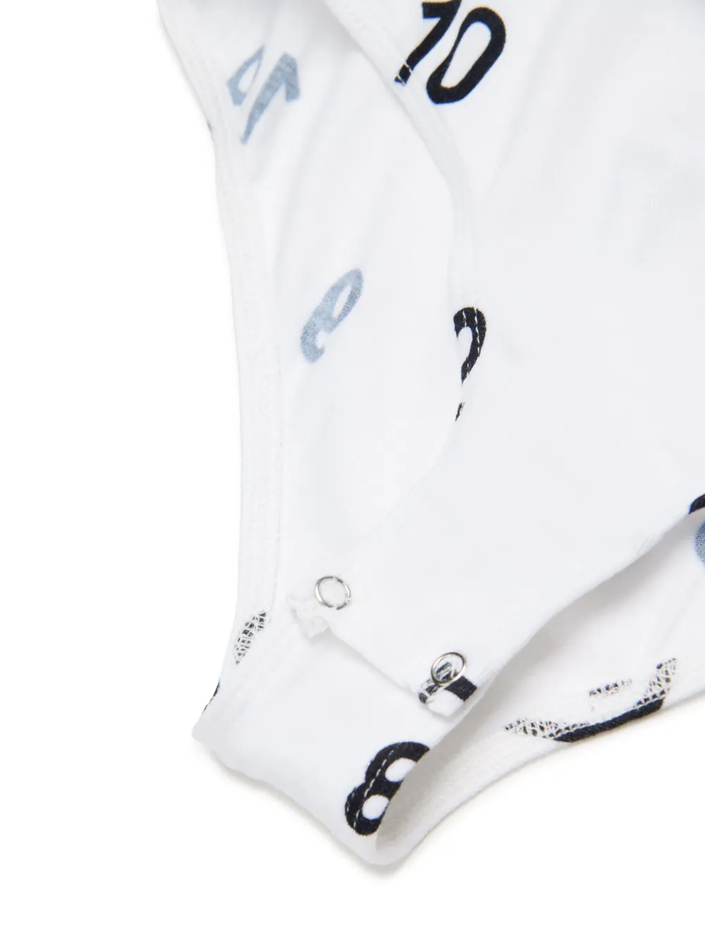 MM6 Maison Margiela Kids Romper met logoprint Wit