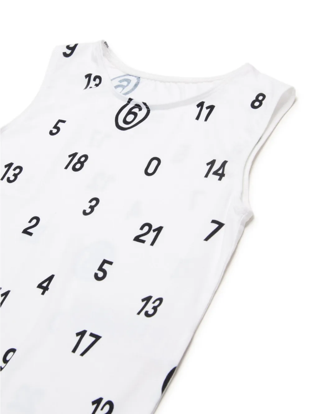 MM6 Maison Margiela Kids Romper met logoprint Wit
