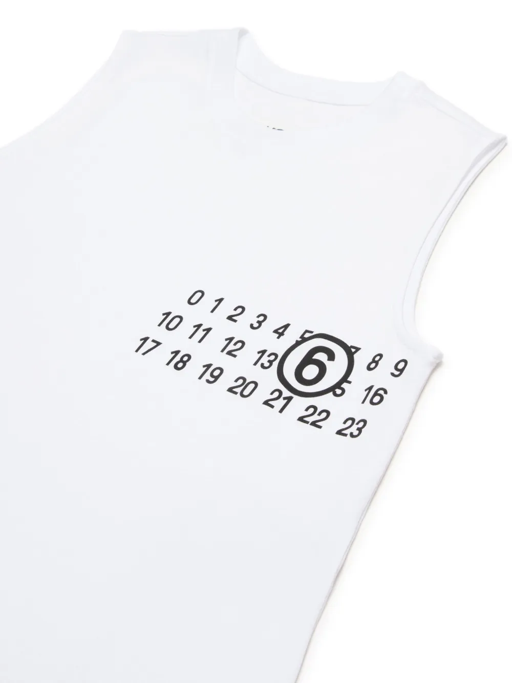 MM6 Maison Margiela Kids Jurk met print Wit