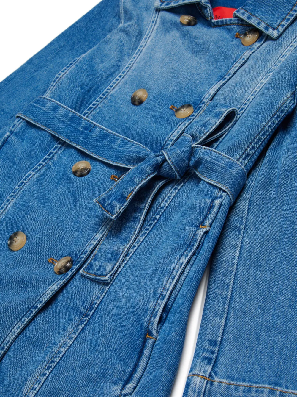 MAX&Co. Kids Denim jas met dubbele rij knopen Blauw