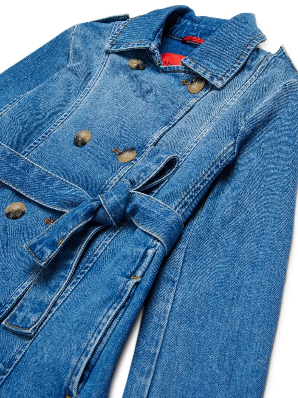 MAX&Co. Kids Denim jas met dubbele rij knopen Blauw