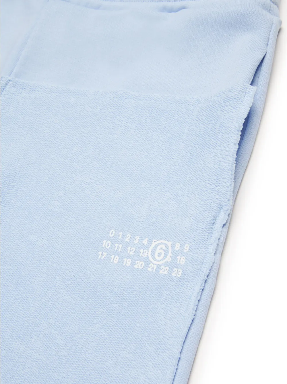 MM6 Maison Margiela Kids Numbers trainingsshorts Blauw
