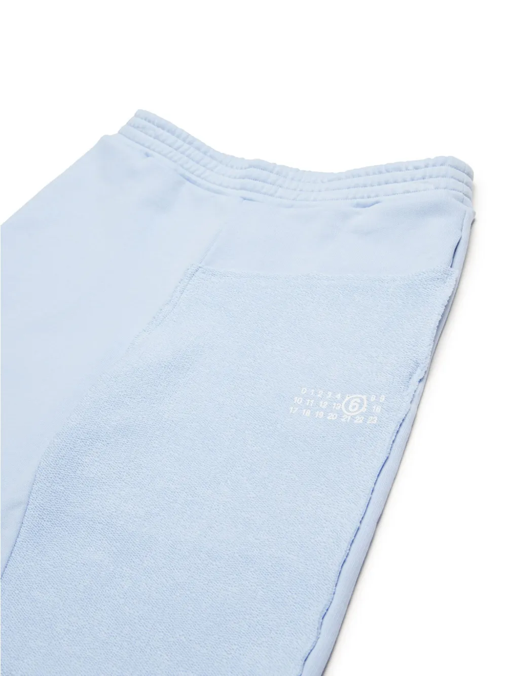 MM6 Maison Margiela Kids Numbers trainingsshorts Blauw
