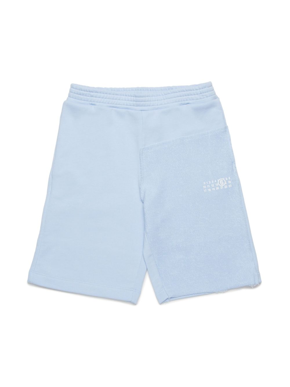 MM6 Maison Margiela Kids Numbers track shorts - Blue