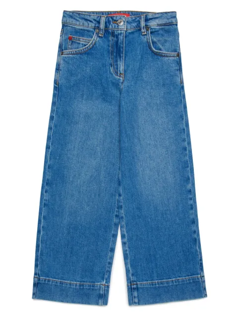 MAX&Co. Kids Calça jeans wide leg cropped