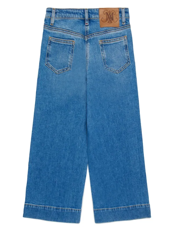 Kids Jeans Capri Con Diseño Ancho Azul FARFETCH MX