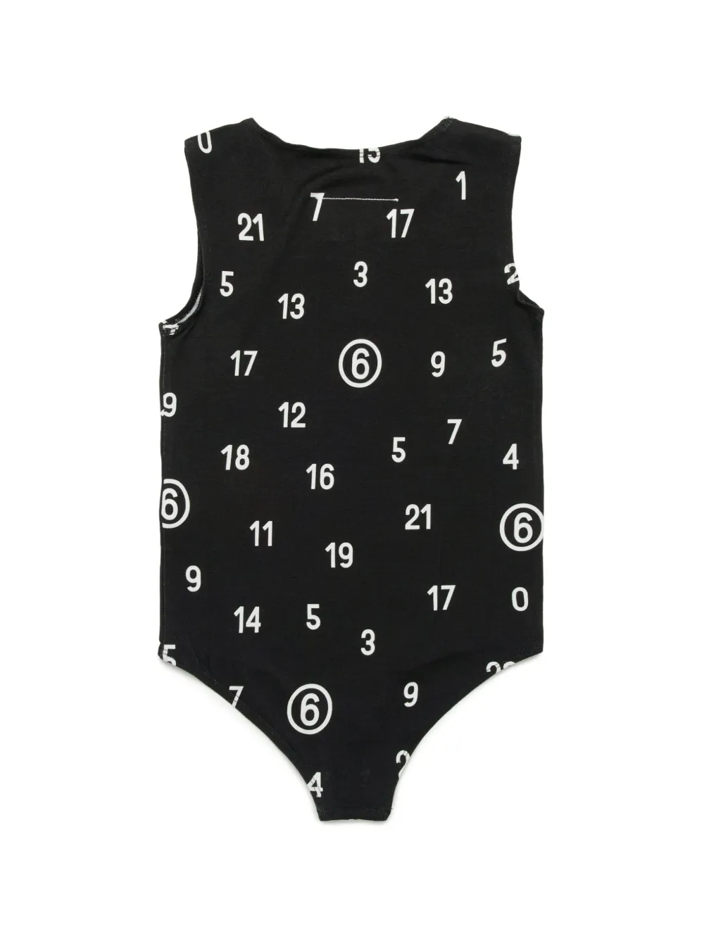 MM6 Maison Margiela Kids Romper met print Zwart