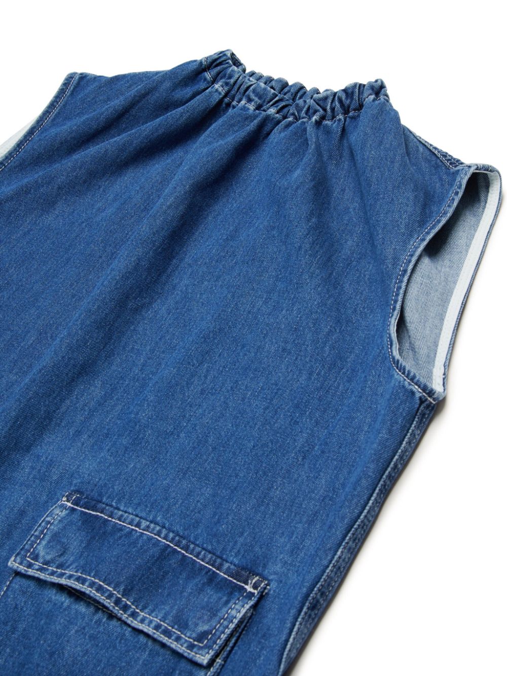 MM6 Maison Margiela Kids Spijkerjurk Blauw