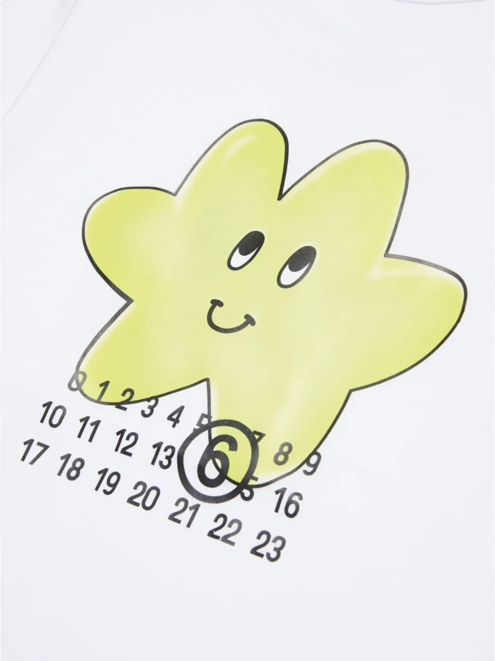 MM6 Maison Margiela Kids Numbers T-shirt Wit