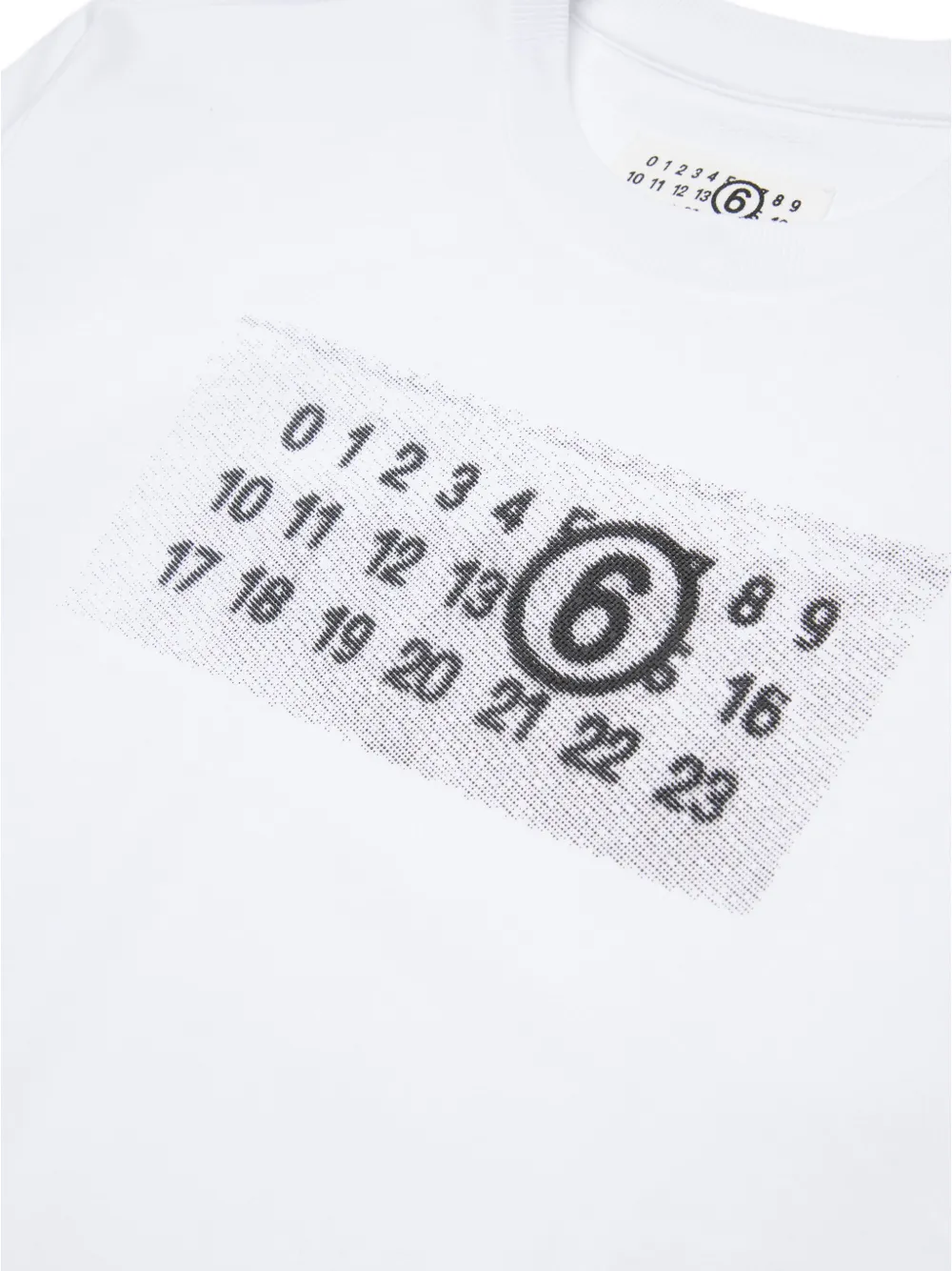 MM6 Maison Margiela Kids Sweater met print Wit