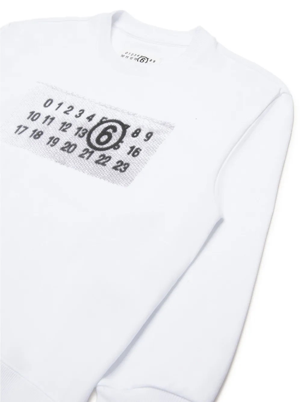MM6 Maison Margiela Kids Sweater met print Wit