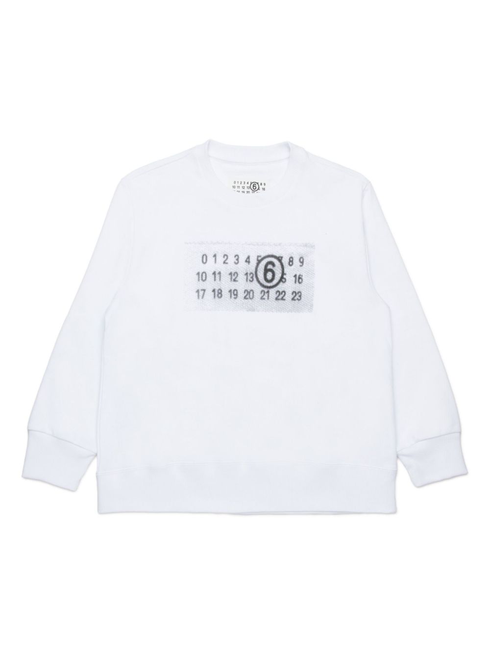 MM6 Maison Margiela Kids Numbers sweatshirt - White