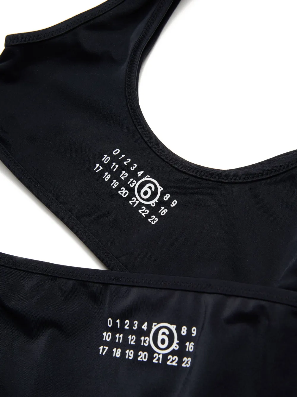 MM6 Maison Margiela Kids Bikini met logoprint Zwart