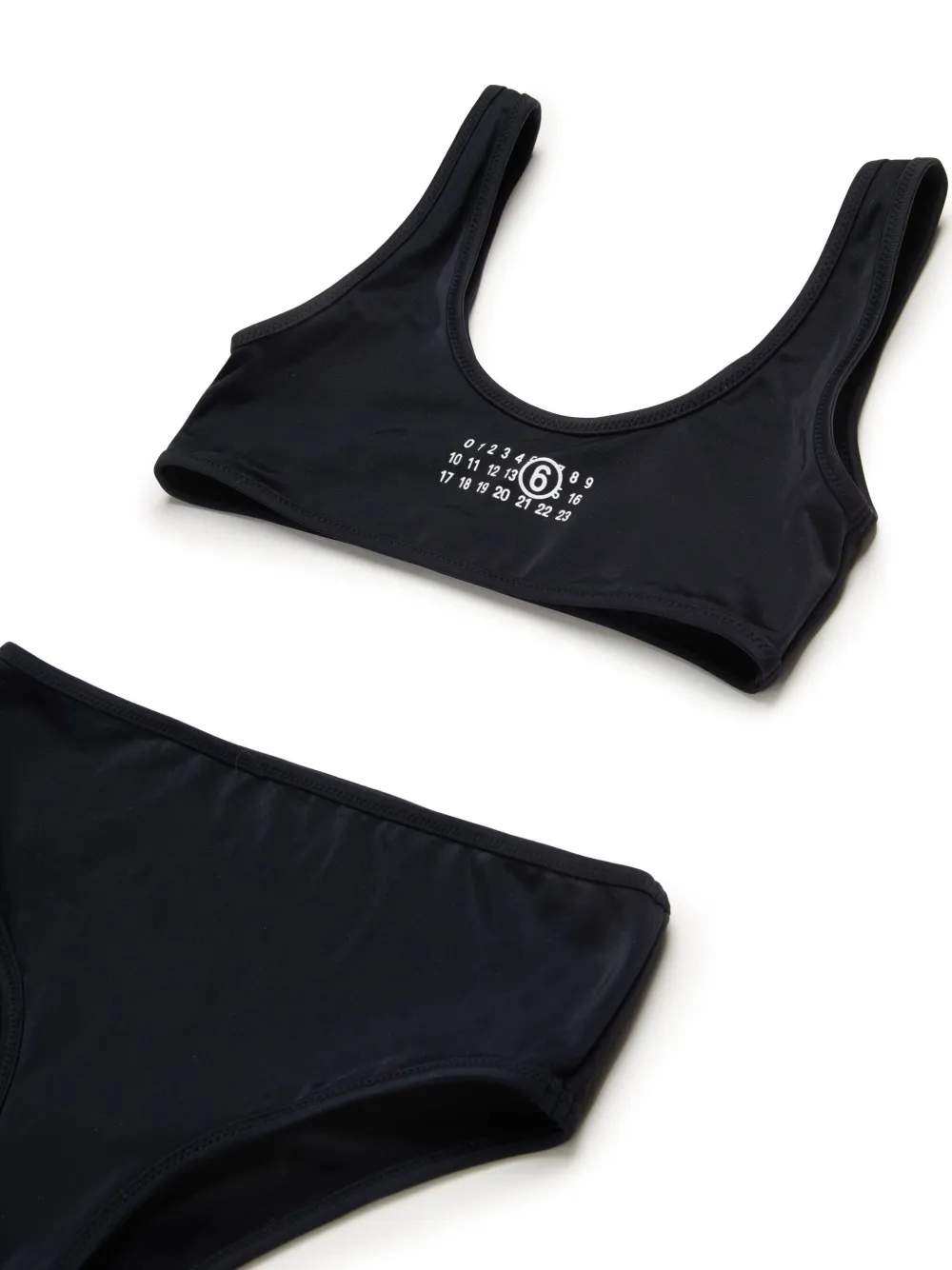MM6 Maison Margiela Kids Bikini met logoprint Zwart