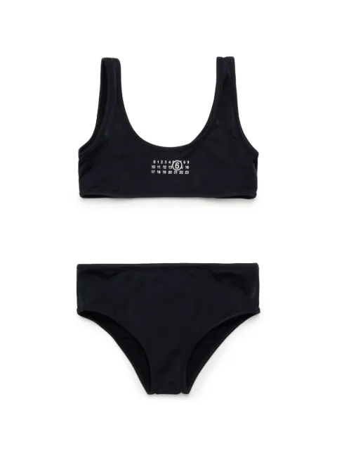 MM6 Maison Margiela Kids logo-print bikini