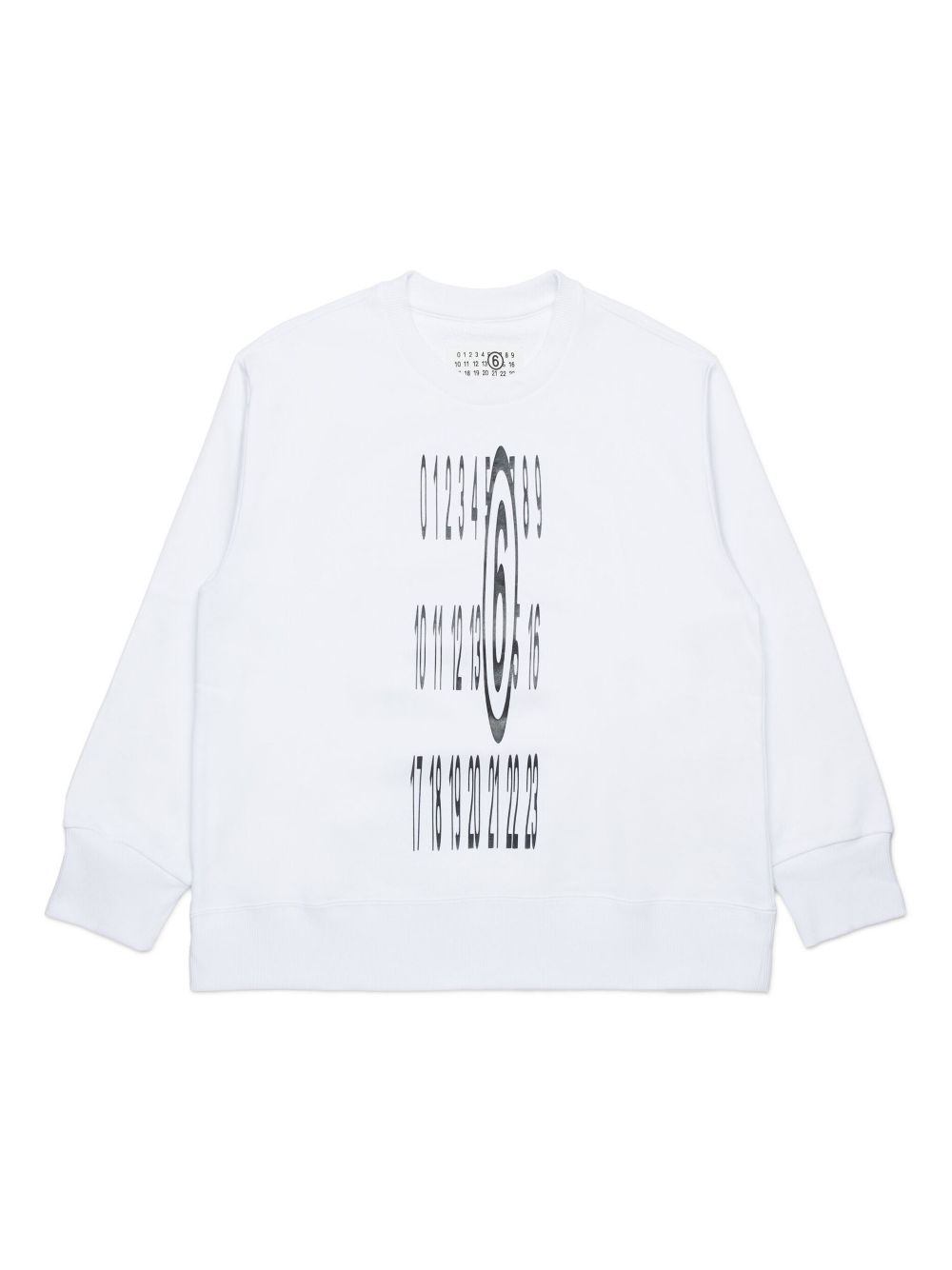 MM6 Maison Margiela Kids Sweater met logoprint Wit