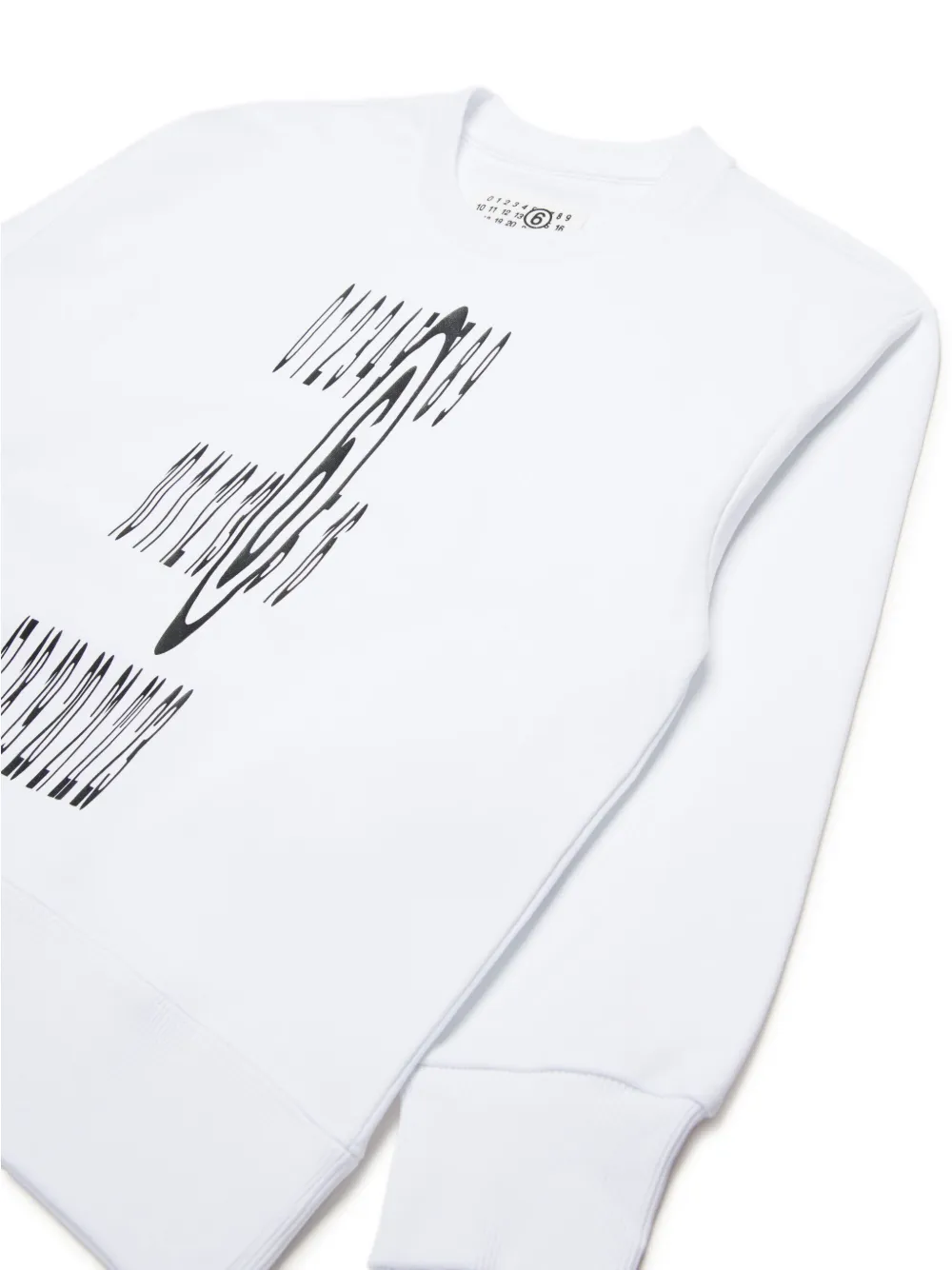 MM6 Maison Margiela Kids Sweater met logoprint Wit